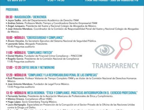 COMPLIANCE Seminario "Retos e implicaciones del Compliance en México"