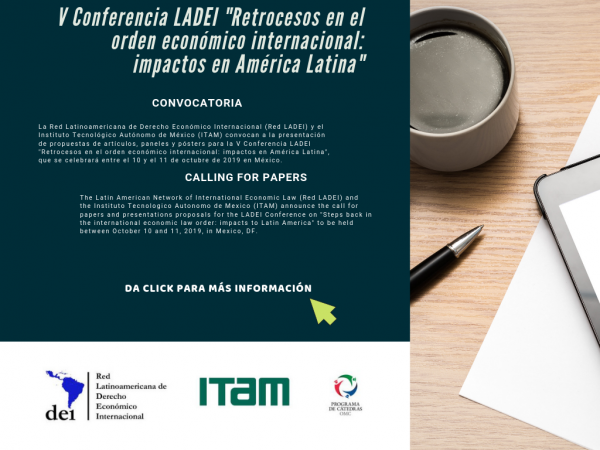 Convocatoria: V Conferencia Bienal de la Red Latinoamericana de Derecho Económico Internacional