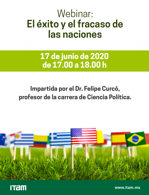 Póster del Webinar: El éxito y el fracaso de las naciones